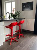 (Enkel ophalen in Oostende) 2 Kartell Spoon barkrukken, Ophalen, Kunststof, Gebruikt, In hoogte verstelbaar