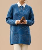 vintage blauwe trui, Vintage, Ophalen of Verzenden, Maat 36 (S)