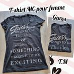T-shirt MC pour femme-noir-Guess-T.M, Maat 38/40 (M), Guess, Zwart, Ophalen of Verzenden