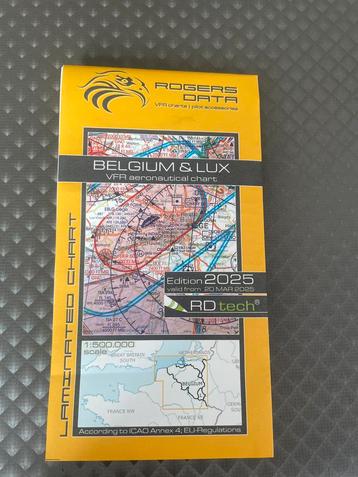 VFR aeronautical chart Belgium & Luxemburg  beschikbaar voor biedingen