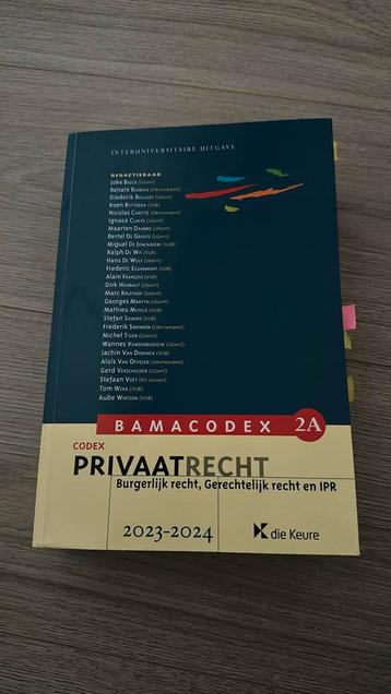Bamacodex 2A: Privaatrecht (2023-2024) beschikbaar voor biedingen