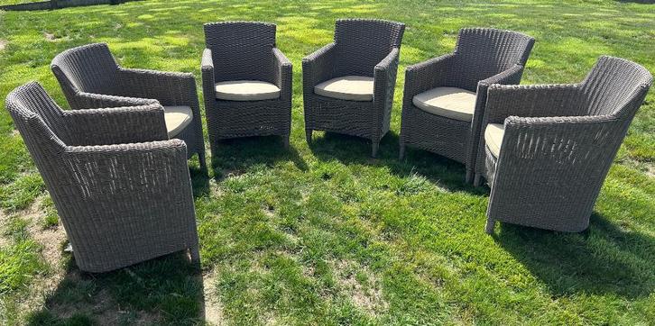 Tuinstoelen, Tuin en Terras, Tuinstoelen, Gebruikt, Rotan, Ophalen
