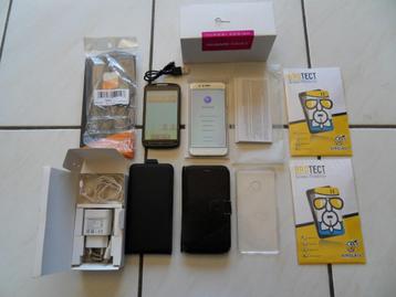 GSM huawei nova 2 + vitre + housse cuir + chargeur + medion