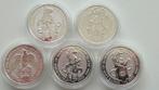 Queen's Beasts 5x 2oz 999.9 zilver, Ophalen of Verzenden, Zilver
