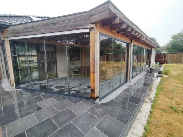 Glazen schuifwanden glazen schuifwand Glazenwand schuifdeur, Doe-het-zelf en Bouw, Glas en Ramen, Nieuw, Veiligheidsglas, Ophalen of Verzenden