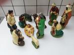 kerstbeeldjes gips, Ophalen of Verzenden, Gebruikt