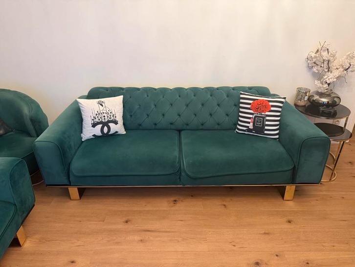 Canapé, Huis en Inrichting, Zetels | Zetels, Zo goed als nieuw, Rechte bank, Stof, Ophalen