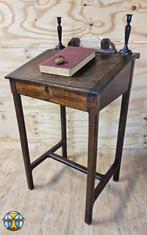 Antieke hoge houten lessenaar / schrijfbureau (19e eeuw), Ophalen of Verzenden