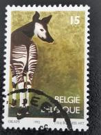 Belgie 1992 - Zoo Antwerpen - okapi, Postzegels en Munten, Postzegels | Europa | België, Ophalen of Verzenden, Gestempeld