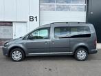 Volkswagen Caddy Maxi 1.6 TDI Dubble Cabine, Auto's, Stof, Zwart, Bedrijf, Euro 5