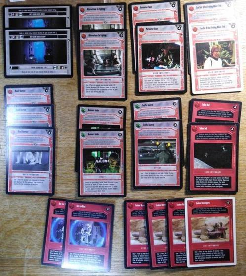 STAR WARS 140 cartes de collection DECIPHER milesimes 1995 -, Collections, Star Wars, Comme neuf, Jeu, Enlèvement ou Envoi