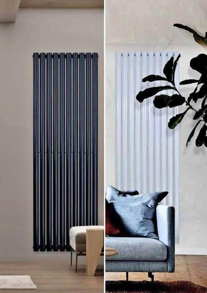 Ovale Design radiator 1800x600 Wit en mat zwart kleur 200€, Doe-het-zelf en Bouw, Verwarming en Radiatoren, Nieuw, Radiator, Ophalen