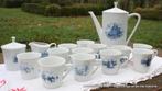 Retro vintage oud koffieservies Nederlandse provincies, Ophalen of Verzenden
