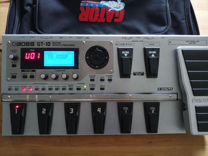 Boss GT-10 Multi-effecten, Muziek en Instrumenten, Effecten, Gebruikt, Chorus, Delay of Echo, Distortion, Overdrive of Fuzz, Reverb