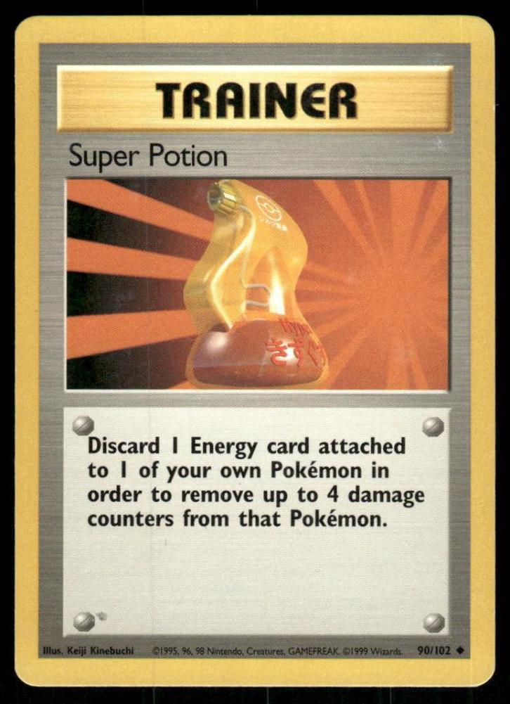 Super Potion 90/102 - Base, Hobby en Vrije tijd, Verzamelkaartspellen | Pokémon, Gebruikt, Verzenden