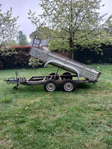 Happert Kipper aanhangwagen 2700kg  geremd  1.30x3.00, Autos : Divers, Remorques, Enlèvement, Utilisé