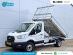 Ford Transit 170pk Kipper Dubbellucht Airco 3,5t Trekhaak Ti, Auto's, Voorwielaandrijving, 2534 kg, 4 cilinders, Wit