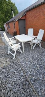 tuinset, Tuin en Terras, Ophalen, 4 zitplaatsen, Kunststof, Gebruikt