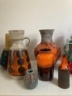 Lot de 6 vases céramiques WEST GERMANY - FAT LAVA, Enlèvement