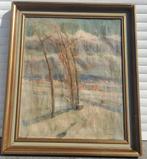 huile sur toile paysage signe emile thysebaert, Antiek en Kunst, Ophalen of Verzenden