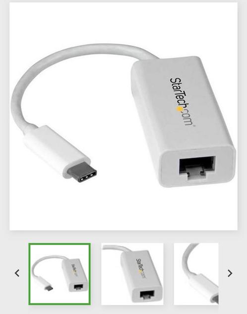 Adaptateur USB C vers Gigabit Ethernet, Informatique & Logiciels, Pc & Câble réseau, Comme neuf