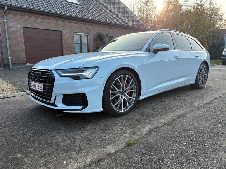 Audi a6 S-line  55tfsi 375 pk quatro 43.000 kilometer11 2022, Auto's, Audi, Particulier, A6, 360° camera, Hybride Elektrisch/Benzine