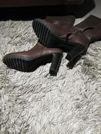 Hoge bruine dameslaarzen, NIEUW, echt leder, lage prijs, Hoge laarzen, Bruin, Oiseau Bleu, Nieuw