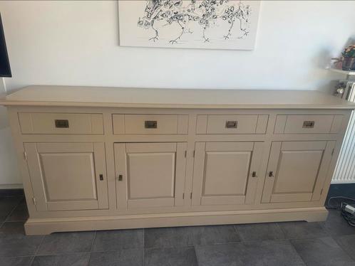 Massiefhouten eetplaats dressoir-eettafel(zonder clubzetels), Huis en Inrichting, Complete eetkamers, Gebruikt, Ophalen