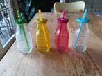 Drinkflesje met zuigriet, Verzamelen, Glas en Drinkglazen, Ophalen of Verzenden, Nieuw