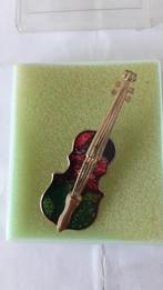 Broche Violon, Enlèvement ou Envoi, Autres couleurs, Comme neuf, 4 à 7 cm
