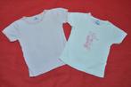 88A. Lot de 2 t-shirts courtes manches fille Taille 86, Enfants & Bébés, Enlèvement ou Envoi, Chemise ou Chemisier, Utilisé, Petit bateau
