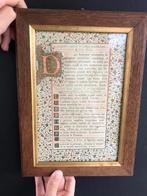 canonbord in Latijn, Antiek en Kunst, Kunst | Schilderijen | Klassiek, Ophalen of Verzenden