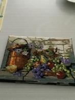 Borduren halve kruisjessteek fruitmand, Hobby en Vrije tijd, Borduren en Borduurmachines, Ophalen of Verzenden