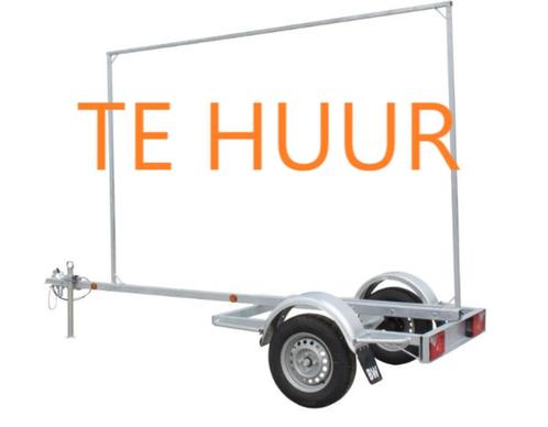 Reclame aanhanger te huur, Auto diversen, Aanhangers en Bagagewagens, Nieuw, Ophalen of Verzenden