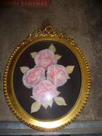 MOOIE VERGULDE KADER MET BOLGLAS, Antiek en Kunst, Ophalen