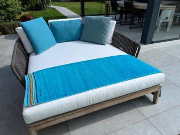 Tribù Mood daybed/lounge-bed als nieuw, Tuin en Terras, Ophalen, Zo goed als nieuw, Teakhout