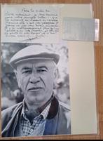 Autographe + lettre + carte hologramme de ANDRE POUSSE, Collections, Enlèvement ou Envoi, Signé