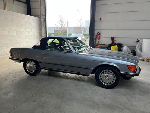 Mercedes SL380 - 1984, Autos, Oldtimers & Ancêtres, Particulier, Mercedes-Benz, Essence, Cabriolet, 2 portes, Automatique, Argent ou Gris