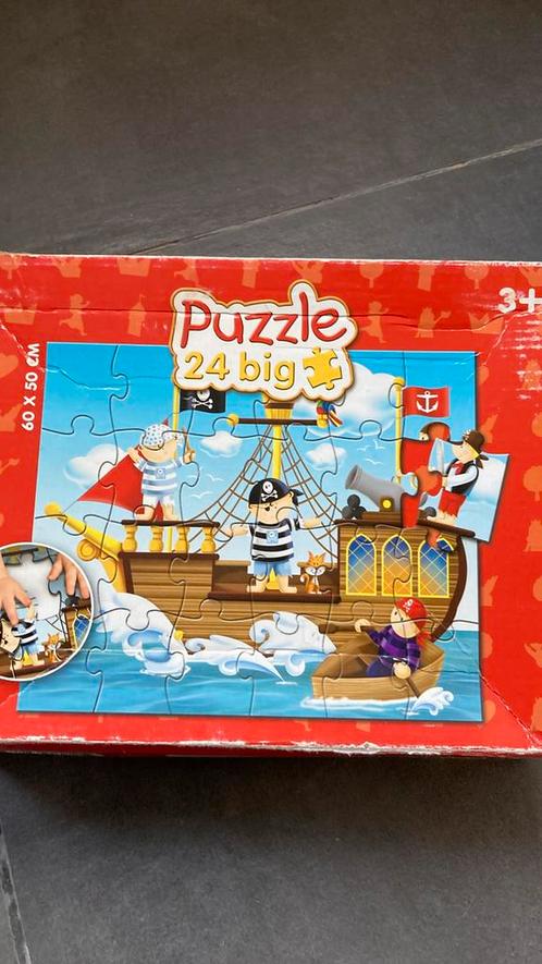24 grote stukken puzzel vanaf 3j, Kinderen en Baby's, Speelgoed | Kinderpuzzels, Gebruikt, 2 tot 4 jaar, 10 tot 50 stukjes, Ophalen of Verzenden