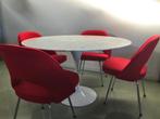 4 x Saarinen Vintage stoel model M 72 - Rood, Metaal, Nieuw, Ophalen of Verzenden, Vier