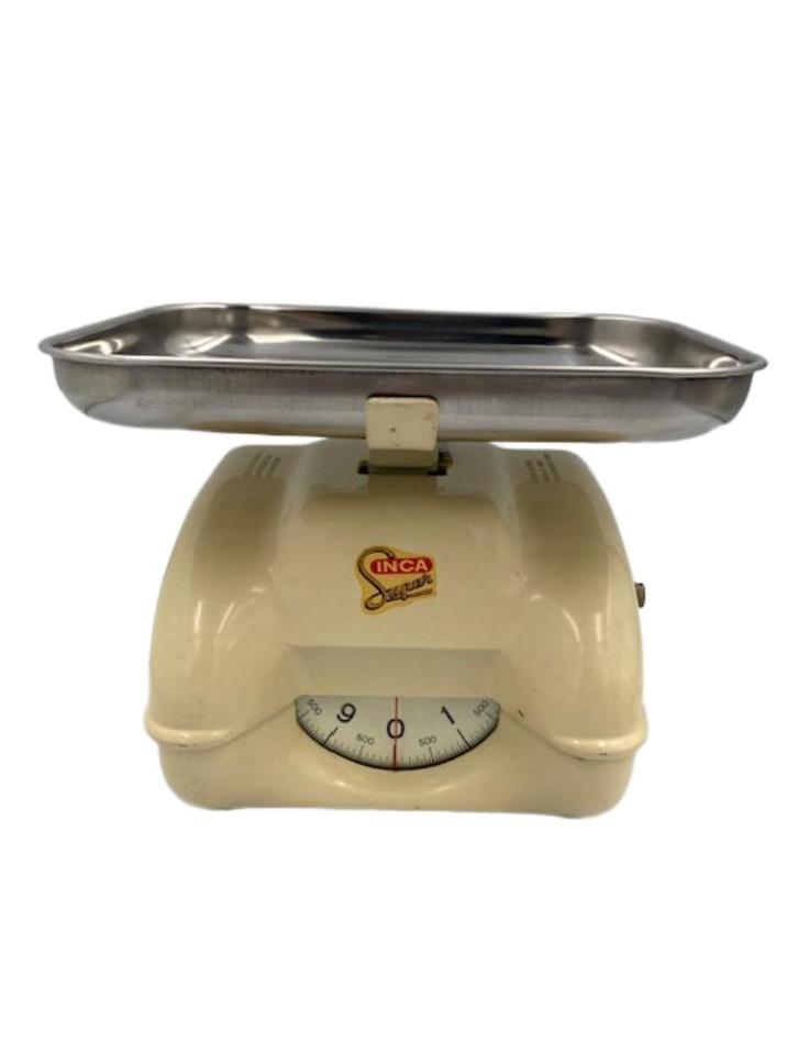 Vintage keukenweegschaal Sinca Super, Huis en Inrichting, Keuken | Keukenbenodigdheden, Gebruikt, Ophalen of Verzenden