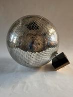 Grote vintage spiegelbol / discobol met motor, Enlèvement, Utilisé, Boule à facettes