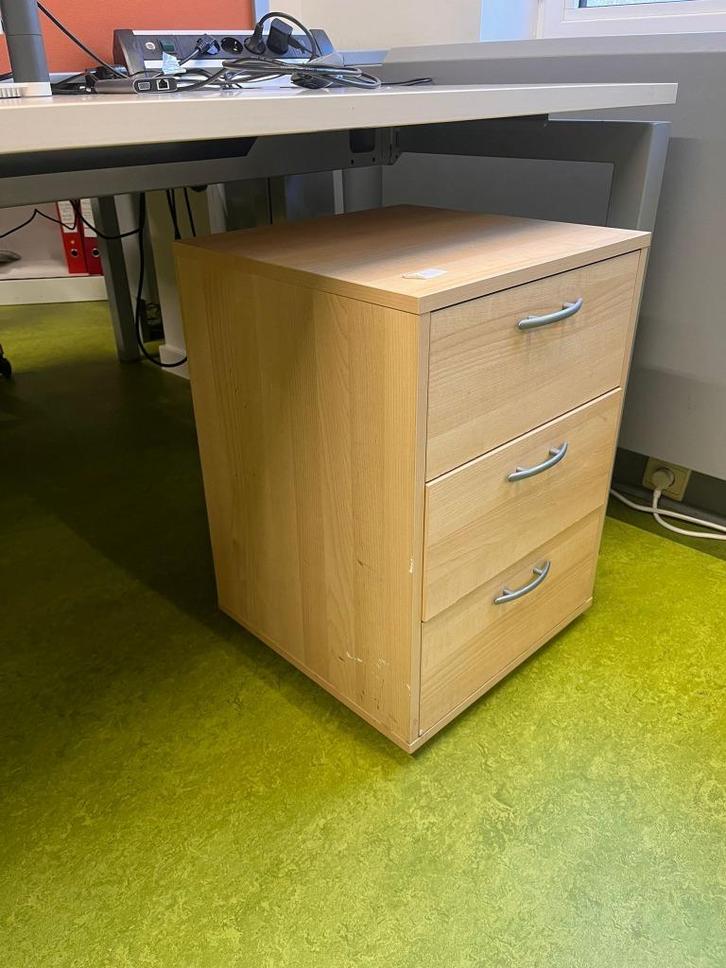 Caisson de bureau à tiroirs – 3 tiroirs, Huis en Inrichting, Kasten | Lockerkasten, Zo goed als nieuw, Ophalen