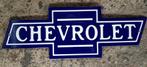 Chevrolet bowtie emaillen decoratie bord USA garage borden, Comme neuf, Enlèvement ou Envoi, Panneau publicitaire