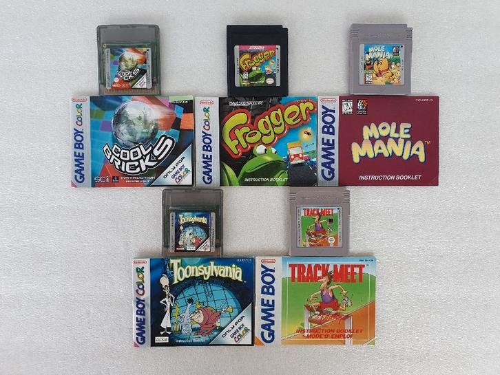 Nintendo GB + GBC cartridges met handleiding, Games en Spelcomputers, Games | Nintendo Game Boy, Gebruikt, Ophalen of Verzenden