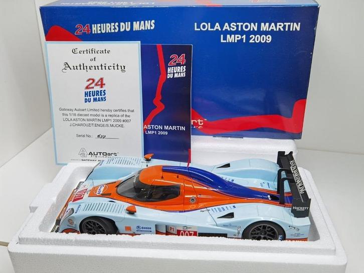 LOLA ASTON MARTIN LMP1 24H du Mans 2009 #007 1/18 AUTO ART, Hobby en Vrije tijd, Modelauto's | 1:18, Nieuw, Auto, Autoart, Ophalen of Verzenden