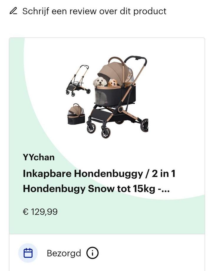 Nieuwe hondenbuggy, Dieren en Toebehoren, Honden-accessoires, Ophalen
