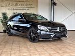 Mercedes C180d - 2018 - 118000km - AMG pack - LEDER - CAMERA, Achterwielaandrijving, 4 cilinders, 1600 cc, Zwart