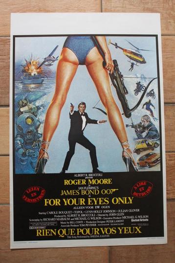 filmaffiche James Bond For Your Eyes Only filmposter beschikbaar voor biedingen