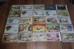 LOT 135 postkaarten fantasie - Lot 135 cartes fantaisie, Ophalen of Verzenden, Gelopen
